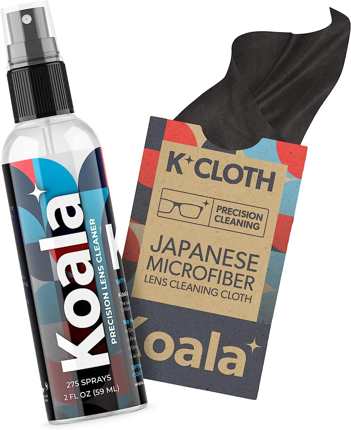 Koala Glass Cleaner Spray and Microfiber Cloth